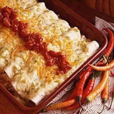 rundvlees en kip enchiladas