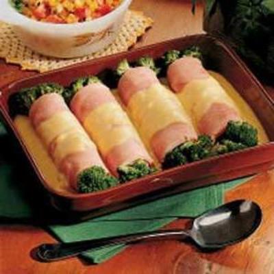 ham en broccoli roll-ups