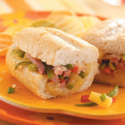 hawaiiaanse ham sandwiches