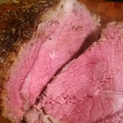 gerookte prime rib gebraden