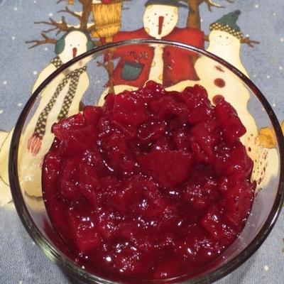 cranberrysaus met appel