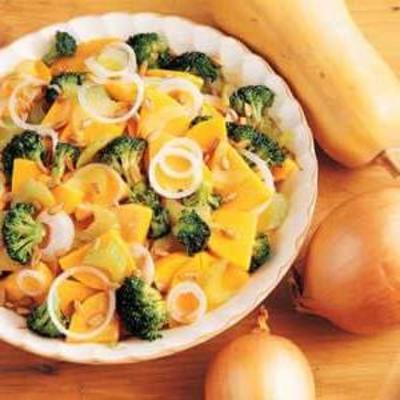 squash en broccoli roerbakken