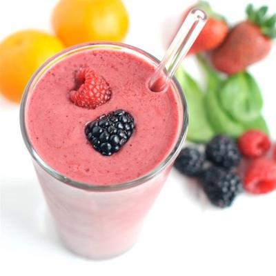 gezonde bessen- en spinazie smoothie