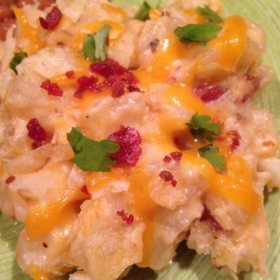 eenvoudige cheesy hashbrown braadpan