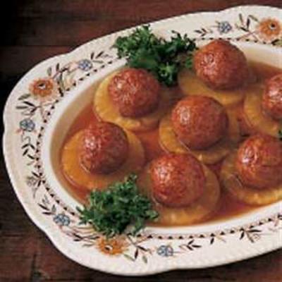 ananas ham ballen