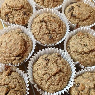 vegan haver meel muffins