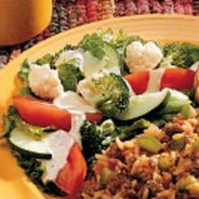 knapperige groentesalade