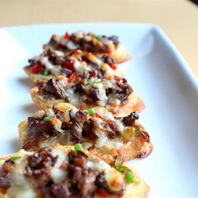 mini-philly cheesesteaks