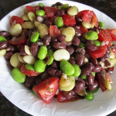 edamame salade met sherry-rijst vinaigrette