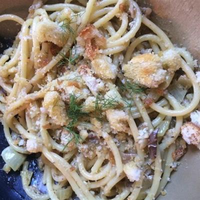 chef-kok John's pasta con le sarde