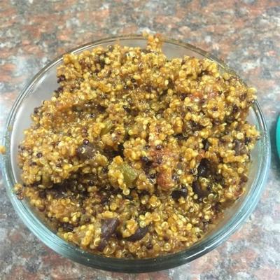 supereenvoudige quinoa in het zuidwesten (gekookt in rijstkoker)