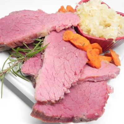 een stukje hemel (gebakken corned beef)