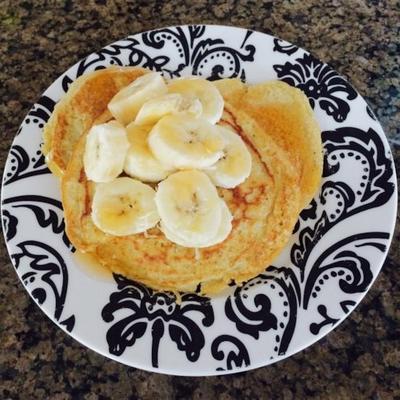 geen melk, geen tarwe, bananenpannenkoeken