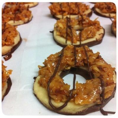 zelfgemaakte samoa-koekjes