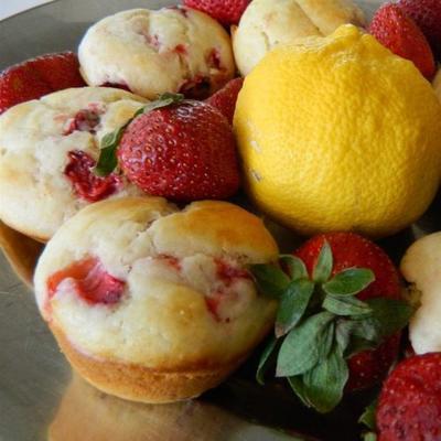 aardbeien limonade muffins