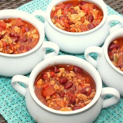 familie favoriete slowcooker kalkoen chili