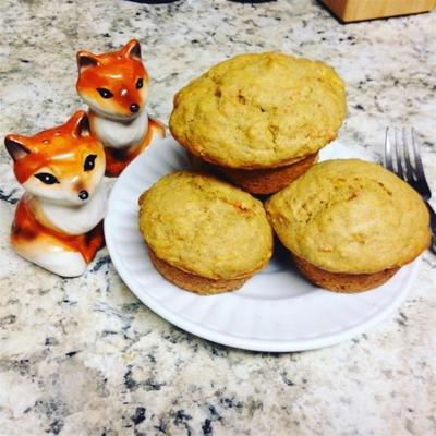 veganistische worteltaart muffins