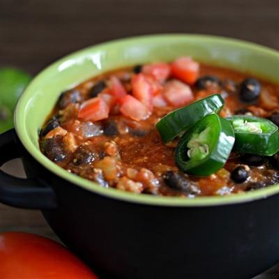 Betsy's zwarte bonen chili