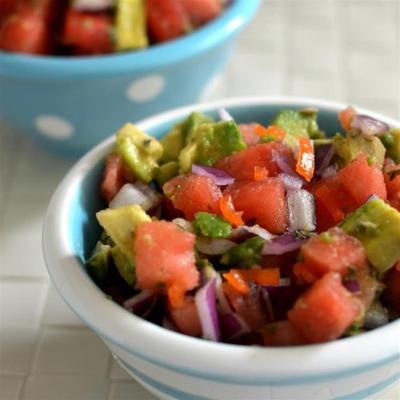 watermeloen avocado salsa