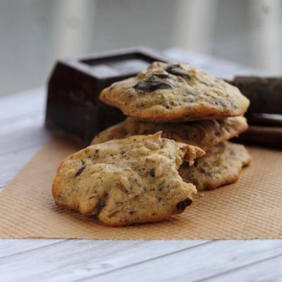 gekruide rijstkoekjes met Mexicaanse chocolade