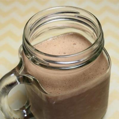 gezonde cacao, banaan, pb smoothie