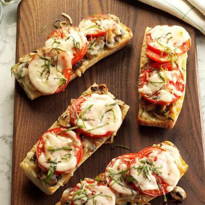 tomaat baguette pizza