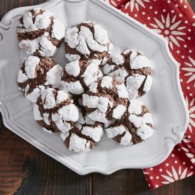 chocolate mint crinkle cookies van reynolds® perkamentpapier