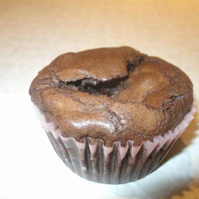 pure chocoladesoufflé cupcakes