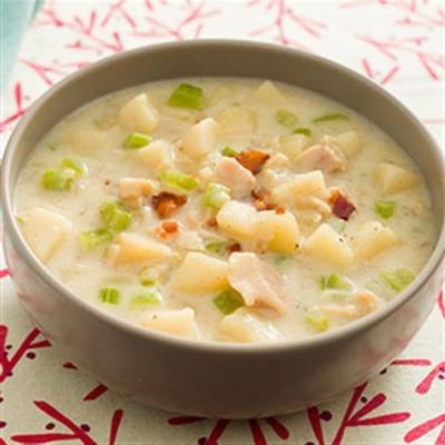 New England clam chowder voor twee