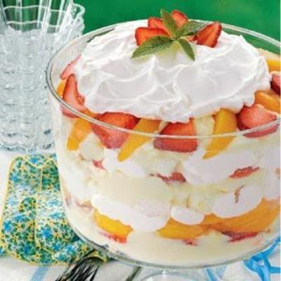 Strawberry Peach Trifle
