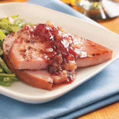 ananas-cranberry ham
