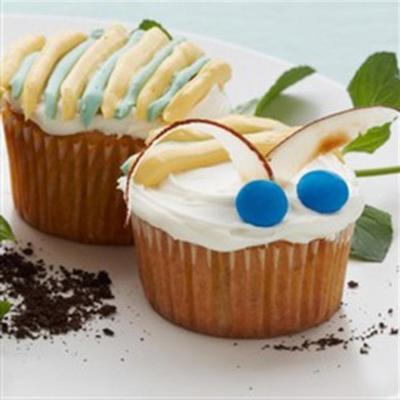 boeiende rups cupcakes