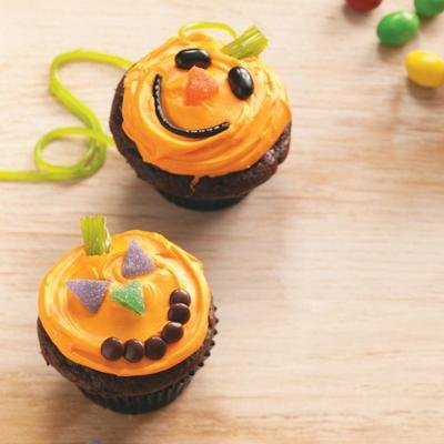 jack o lantern cupcakes