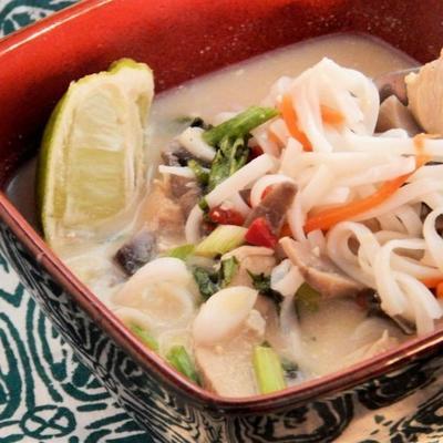 thai coconut chicken soup (noodle bowl)