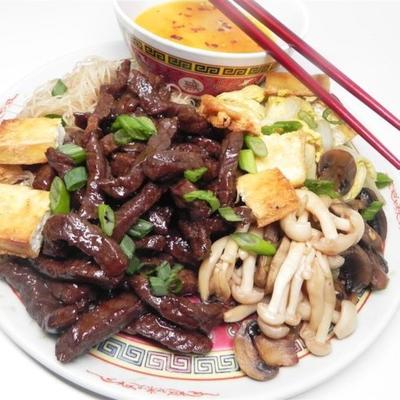 traditionele rundvlees sukiyaki