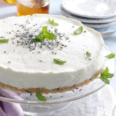 lavendel honing cheesecake