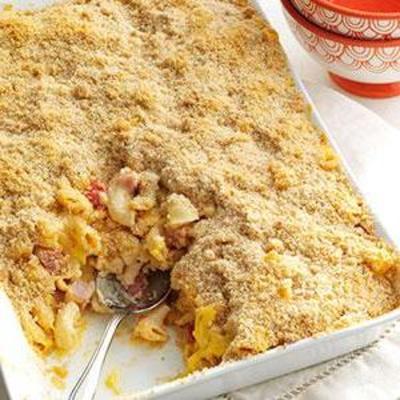 super romige gebakken mac en kaas