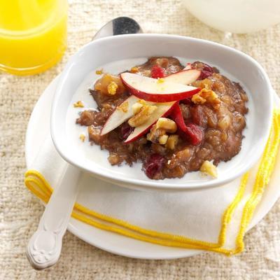 appel cranberry slowcooker granen