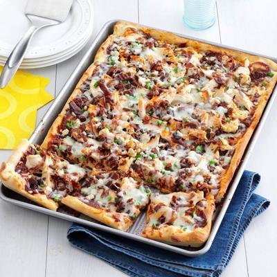 pittige barbecue chicken pizza