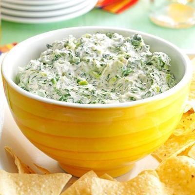 pittige spinazie dip