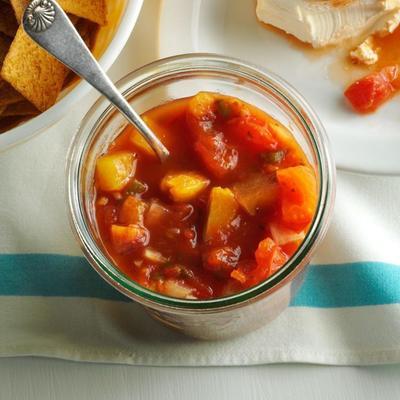 gemakkelijke crockpot perziksalsa