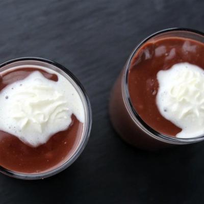 chocolade tahinipudding