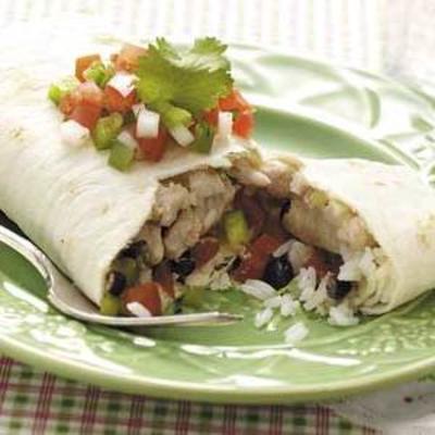 Margarita varkensvlees burrito's