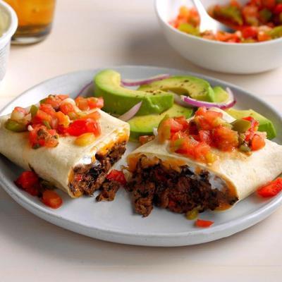 pittige chipotle zwarte burritos