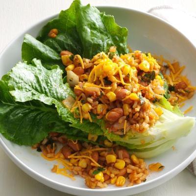 tex mex rijst en bonen braadpan