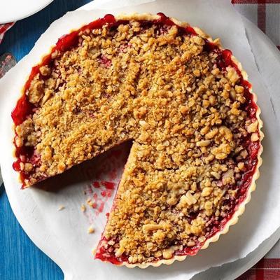 cherry amandel streusel taart