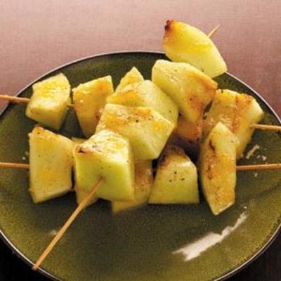 warme meloen met gemberglans