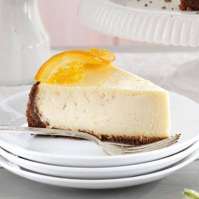 elegante oranjebloesem cheesecake
