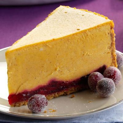 pompoen cranberry cheesecake