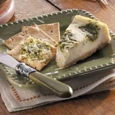 pesto voorgerecht cheesecake